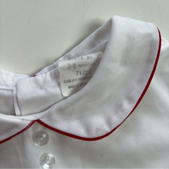 Vintage MCM 1950s ABC Teddy Bear Embroidered Classic Collared Shirt - Picture 5 of 6